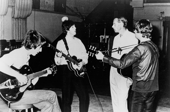 beatles with george martin